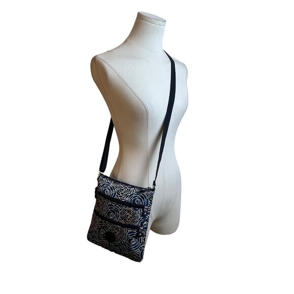 Kipling Women’s Blue Multi Floral Pattern Adjustable Strap Crossbody Bag Sz M - Picture 6 of 14